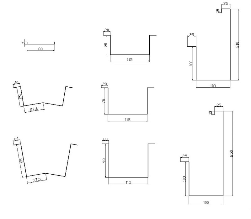 CZ purlin CAD drawing2