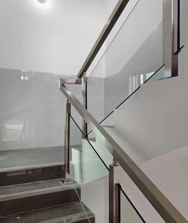 Stainless steel square tube railings and handrails