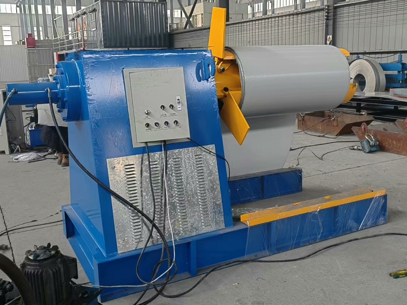 sheet meta decoiler machine