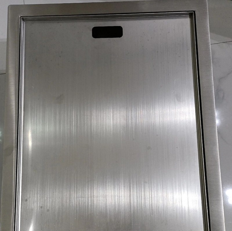 stainless steel cabinet door polishing