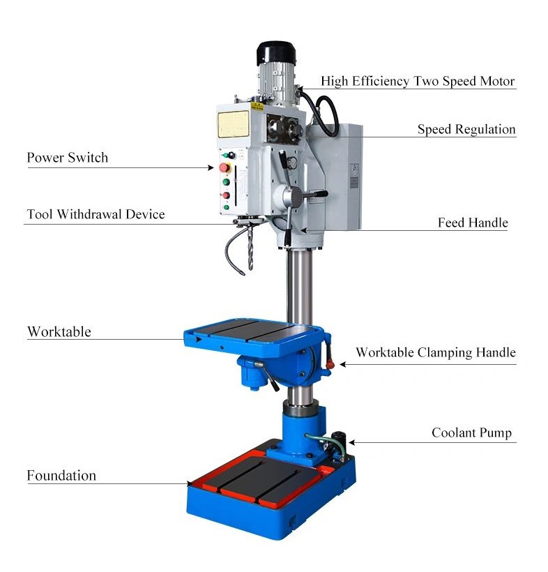 alekvs heavy duty pillar drill machine