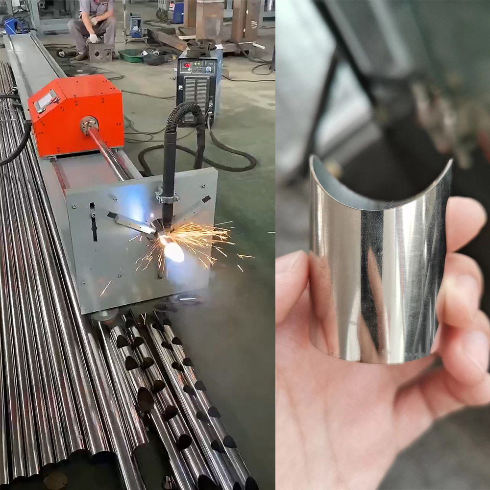 cnc plasma cutter machine with pipe cutting