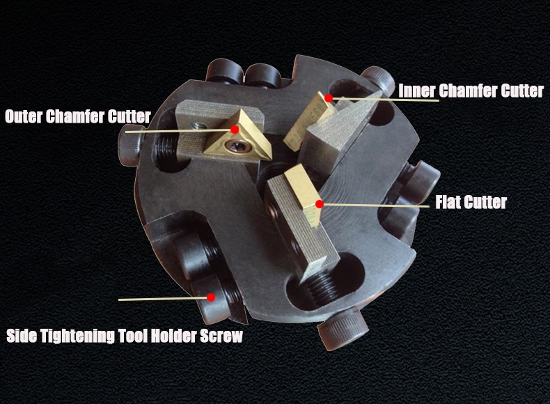 chamfering machine disc triangle cutter grain