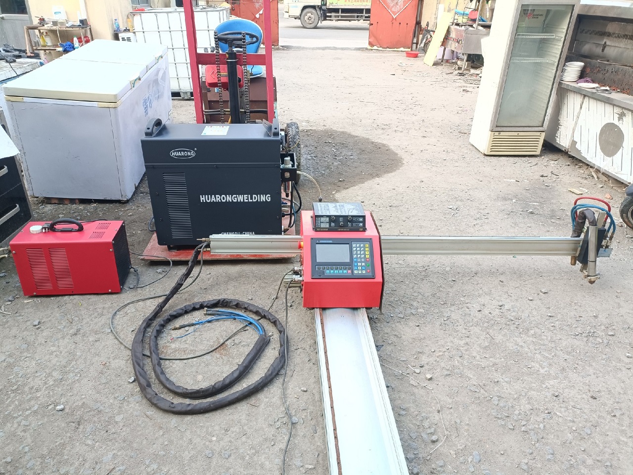 portable cantilever cnc plasma gas flame cutting machine8