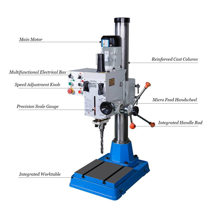 automatic drilling and tapping machine diagram