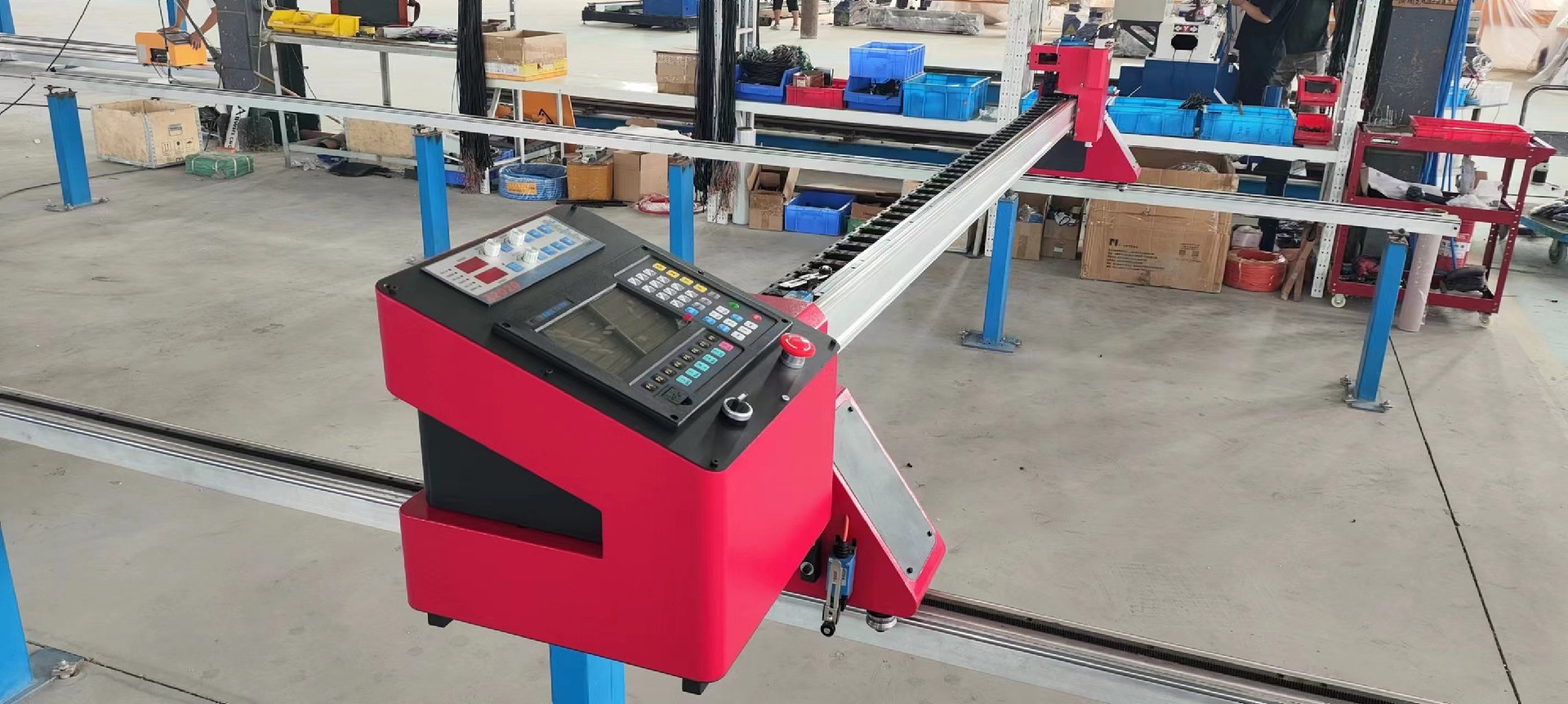 portable gantry plasma frame cnc cutter machinedual track