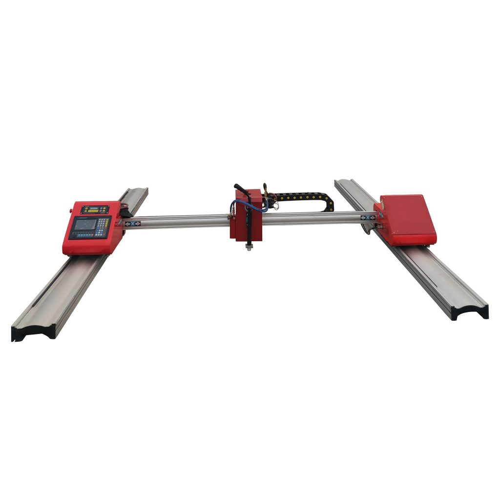 portable gantry cnc plasma and flame cutting machine dual track img4