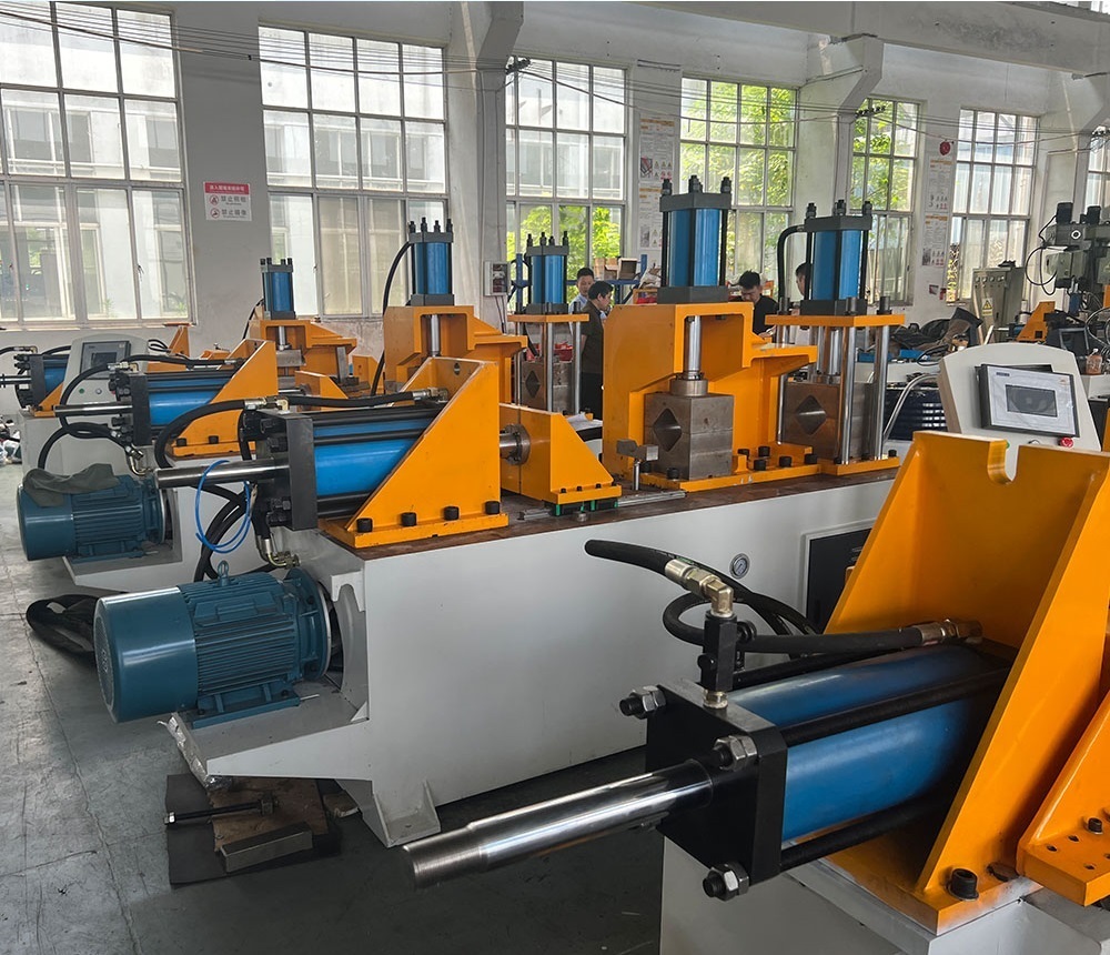 heavy duty hydraulic pipe end shrinking and forming machine