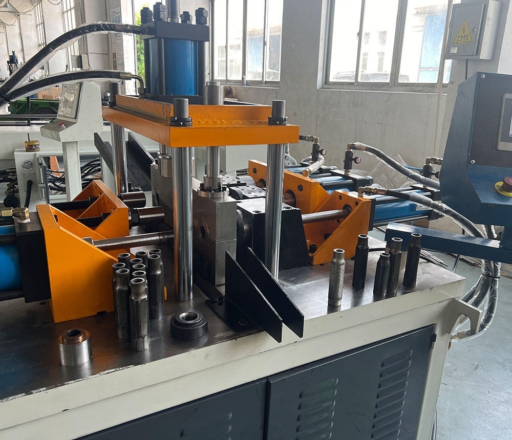 hydraulic automatic heavy duty tube end forming and reducing machine