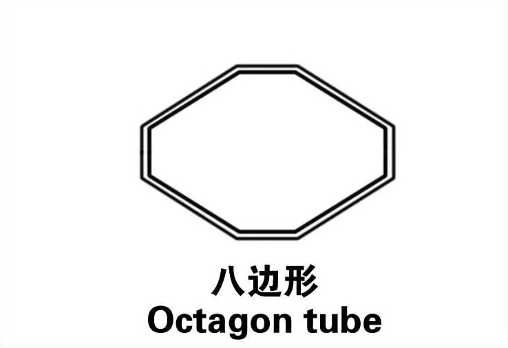 tube octogonal